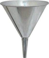 Plews - 24 oz Capacity Steel Funnel - 5-3/4" Mouth OD, 1/2" Tip OD, Straight Spout - Americas Tooling