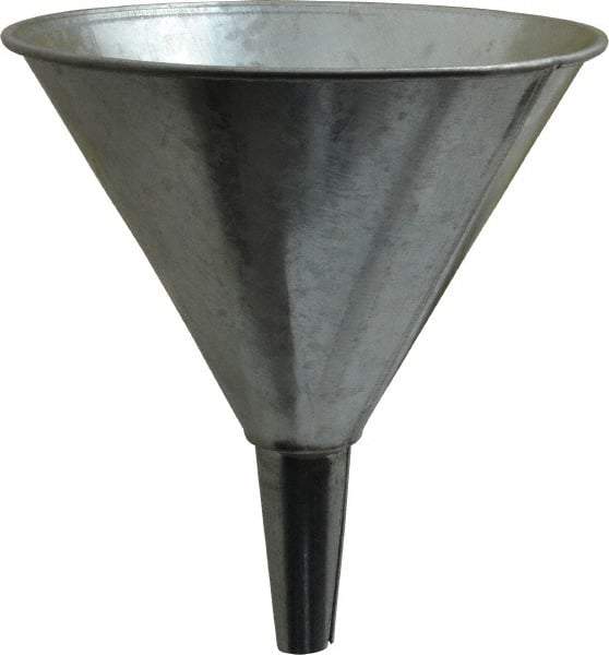 Plews - 32 oz Capacity Steel Funnel - 6-1/2" Mouth OD, 3/4" Tip OD, Straight Spout - Americas Tooling