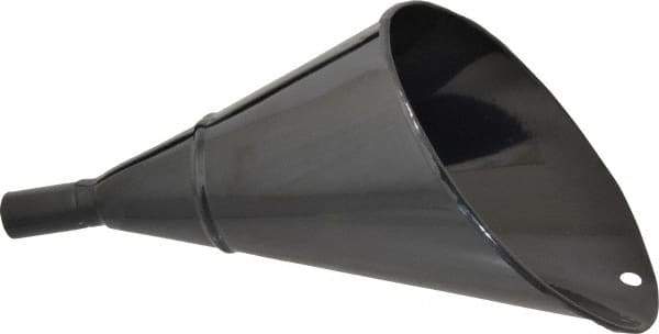 Value Collection - 2 Qt Capacity Steel Funnel - 1" Tip OD, 4" Straight Spout, Black - Americas Tooling