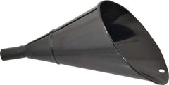 Value Collection - 2 Qt Capacity Steel Funnel - 1" Tip OD, 4" Straight Spout, Black - Americas Tooling