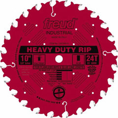 Freud - 10" Diam, 5/8" Arbor Hole Diam, 24 Tooth Wet & Dry Cut Saw Blade - Carbide-Tipped, Standard Round Arbor - Americas Tooling