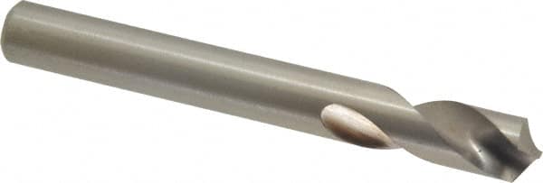 Cleveland - 3/8" Body Diam, 120°, 3-1/8" OAL, High Speed Steel Spotting Drill - Americas Tooling