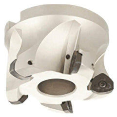 Iscar - 5 Inserts, 2" Cutter Diam, 0.06" Max Depth of Cut, Indexable High-Feed Face Mill - 3/4" Arbor Hole Diam, 1.57" High, FF FW Toolholder, FF WO.. Inserts, Series FeedMill - Americas Tooling