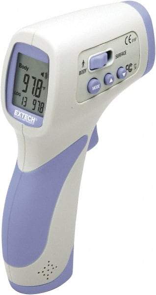 Extech - 32 to 43°C (90 to 109°F) Infrared Thermometer - 8:1 Distance to Spot Ratio - Americas Tooling