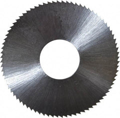 Controx - 1-1/2" Diam x 0.02" Blade Thickness x 1/2" Arbor Hole Diam, 80 Tooth Slitting and Slotting Saw - Arbor Connection, Right Hand, Uncoated, High Speed Steel, Concave Ground - Americas Tooling