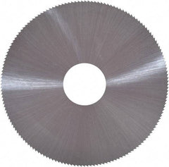 Controx - 4" Diam x 0.0938" Blade Thickness x 1" Arbor Hole Diam, 80 Tooth Slitting and Slotting Saw - Arbor Connection, Right Hand, Uncoated, Cobalt, Concave Ground, Contains Keyway - Americas Tooling