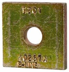 Cooper B-Line - 3/8" Rod, Zinc Dichromate Steel Square Strut Washer - 3/8" Bolt, Used with Cooper B Line Metal Framing Channels - Americas Tooling