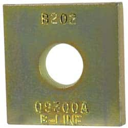 Cooper B-Line - 1/2" Rod, Zinc Dichromate Steel Square Strut Washer - 1/2" Bolt - Americas Tooling