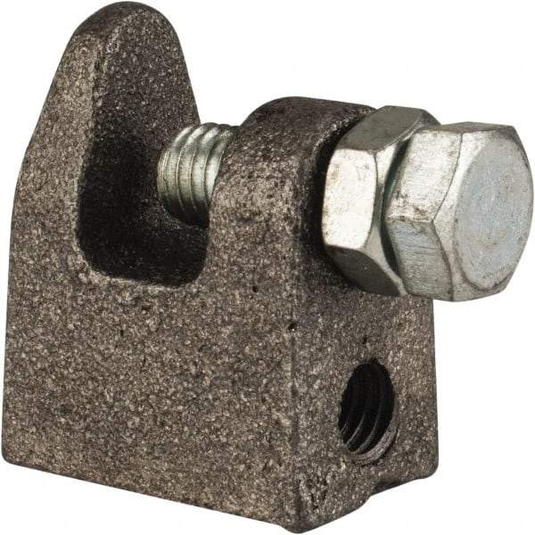 Cooper B-Line - 3/4" Max Flange Thickness, 1/2" Rod Top Beam Clamp - 700 Lb Capacity, Malleable Iron - Americas Tooling