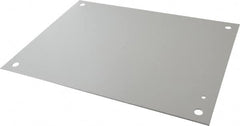 Cooper B-Line - 13" OAW x 17" OAH Powder Coat Finish Electrical Enclosure Nonperforated Panel - 20" x 16" Box, 12 Gauge Steel, Use with 20166RHC - Americas Tooling