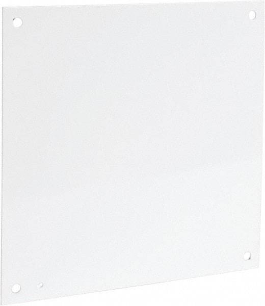 Cooper B-Line - 17" OAW x 17" OAH Powder Coat Finish Electrical Enclosure Nonperforated Panel - 20" x 20" Box, 12 Gauge Steel, Use with 20208RHC - Americas Tooling