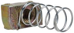 Cooper B-Line - 1/2-13" Rod, Zinc Dichromate Steel Spring Strut Nut - 2000 Lb Capacity, 1/2-13" Bolt, Used with Cooper B Line B22, B24, B26 & B32 Channel & Strut - Americas Tooling