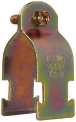 Cooper B-Line - 1" Pipe, 14 Gauge" Pipe or Conduit Clamp - Zinc Dichromate, 600 Lb Capacity, Rigid & IMC Conduit - Americas Tooling