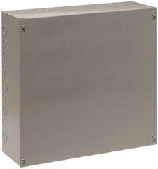 Cooper B-Line - Steel Junction Box Enclosure Screw Flat Cover - NEMA 1, 30" Wide x 30" High x 8" Deep - Americas Tooling