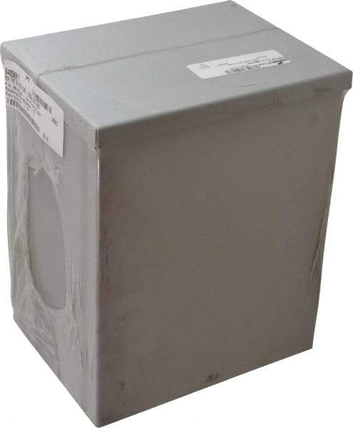 Cooper B-Line - Steel Junction Box Enclosure Screw Flat Cover - NEMA 3R, 8" Wide x 10" High x 6" Deep, Rainproof - Americas Tooling