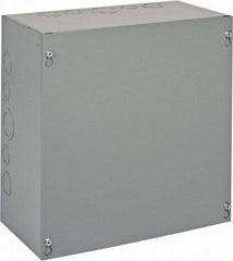 Cooper B-Line - Steel Junction Box Enclosure Screw Flat Cover - NEMA 1, 12" Wide x 12" High x 6" Deep - Americas Tooling