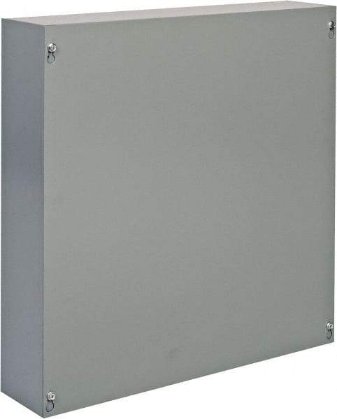 Cooper B-Line - Steel Junction Box Enclosure Screw Flat Cover - NEMA 1, 18" Wide x 18" High x 4" Deep - Americas Tooling