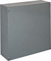 Cooper B-Line - Steel Junction Box Enclosure Screw Flat Cover - NEMA 1, 18" Wide x 18" High x 6" Deep - Americas Tooling