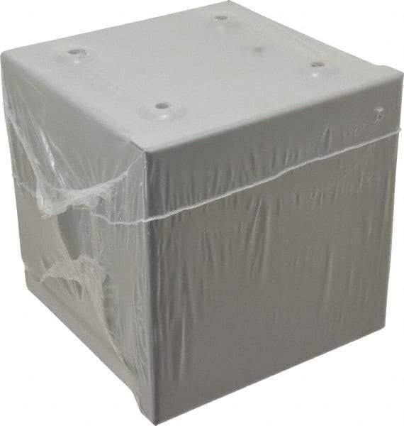 Cooper B-Line - Steel Junction Box Enclosure Screw Flat Cover - NEMA 3R, 6" Wide x 6" High x 6" Deep, Rainproof - Americas Tooling