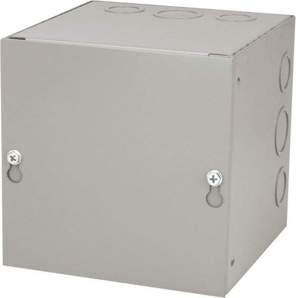 Cooper B-Line - Steel Junction Box Enclosure Screw Flat Cover - NEMA 1, 6" Wide x 6" High x 6" Deep - Americas Tooling