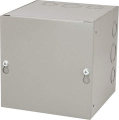 Cooper B-Line - Steel Junction Box Enclosure Screw Flat Cover - NEMA 1, 6" Wide x 6" High x 6" Deep - Americas Tooling