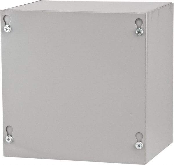 Cooper B-Line - Steel Junction Box Enclosure Screw Flat Cover - NEMA 1, 8" Wide x 8" High x 6" Deep - Americas Tooling