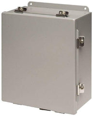 Cooper B-Line - Steel Standard Enclosure Hinge Flat Cover - NEMA 4, 12, 13, 12" Wide x 14" High x 6" Deep, Rainproof & Watertight - Americas Tooling