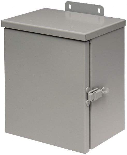 Cooper B-Line - Steel Junction Box Enclosure Hinge Flat Cover - NEMA 3R, 16" Wide x 20" High x 6" Deep, Rainproof - Americas Tooling