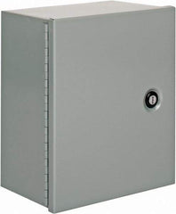 Cooper B-Line - Steel Standard Enclosure Hinge Flat Cover - NEMA 1, 10" Wide x 12" High x 6" Deep - Americas Tooling