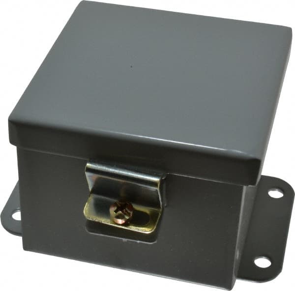 Cooper B-Line - Steel Standard Enclosure Hinge Flat Cover - NEMA 12, 13, 4" Wide x 4" High x 3" Deep, Dirt-tight & Dust-tight - Americas Tooling