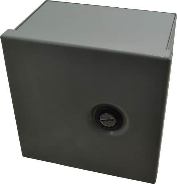 Cooper B-Line - Steel Standard Enclosure Hinge Flat Cover - NEMA 1, 6" Wide x 6" High x 4" Deep - Americas Tooling