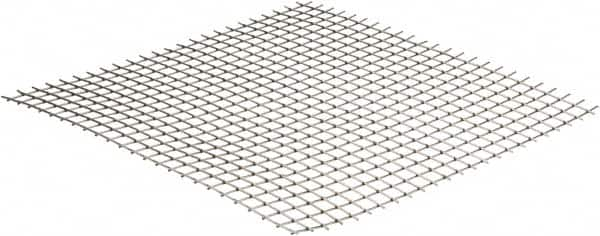 Value Collection - 16 Gage, 0.063 Inch Wire Diameter, 2 x 2 Mesh per Linear Inch, Stainless Steel, Welded Fabric Wire Cloth - 0.437 Inch Opening Width, 12 Inch Wide x 12 Inch Stock Length - Americas Tooling