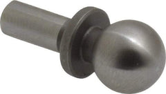 Gibraltar - 3/8" Ball Diam, 3/16" Shank Diam, Steel Inspection Tooling Ball - Slip-Fit Shank, 3/4" Ball Center to Shank Bottom, 0.3" Ball Center to Shoulder Bottom, with Shoulder - Americas Tooling