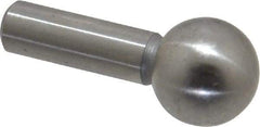 Gibraltar - 3/8" Ball Diam, 3/16" Shank Diam, Steel Inspection Tooling Ball - Slip-Fit Shank, 3/4" Ball Center to Shank Bottom - Americas Tooling