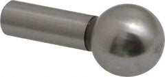 Gibraltar - 1/2" Ball Diam, 1/4" Shank Diam, Steel Inspection Tooling Ball - Press-Fit Shank, 15/16" Ball Center to Shank Bottom - Americas Tooling