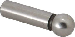 Gibraltar - 1/2" Ball Diam, 3/8" Shank Diam, Steel Inspection Tooling Ball - Press-Fit Shank, 1-1/2" Ball Center to Shank Bottom - Americas Tooling