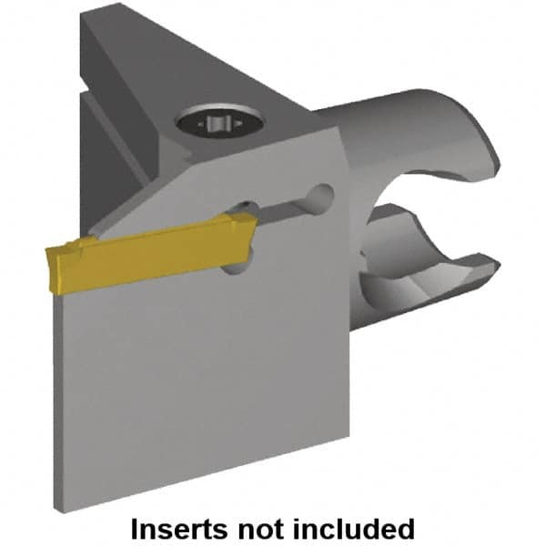 Kennametal - A4..03.. Insert, 30mm Head Length, 3mm Min Groove Width, Modular Grooving Cutting Unit Head - Right Hand Cut, System Size KM20, Series A4, KM Mini - Americas Tooling