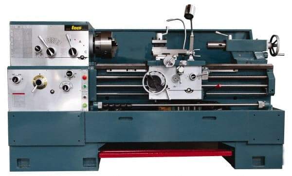 Enco - 20" Swing, 80" Between Centers, 230/460 Volt, Triple Phase Engine Lathe - 7MT Taper, 7-1/2 hp, 25 to 1,800 RPM, 3-1/8" Bore Diam, 40" Deep x 48-7/8" High x 136-1/8" Long - Americas Tooling