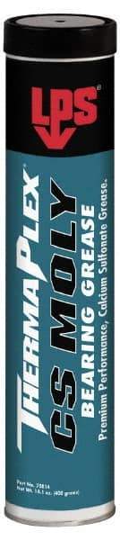 LPS - 14.1 oz Cartridge Calcium Extreme Pressure Grease - Gray/Black, Extreme Pressure, Food Grade & High Temperature, 425°F Max Temp, NLGIG 2, - Americas Tooling