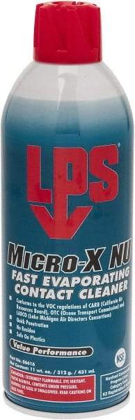 LPS - 11 Ounce Aerosol Contact Cleaner - 0°F Flash Point, Flammable, Food Grade, Plastic Safe - Americas Tooling