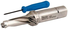 Iscar - 2.13" Max Drill Depth, 3xD, 18mm Diam, Indexable Insert Drill - 1" Shank Diam, Straight Shank - Americas Tooling