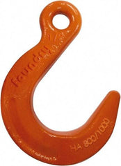 CM - Chain Grade 100, 15,000 Lbs. Load Limit Eye Latchlok Hook - 1.78 Inch Hook Throat, 5.69 Inch Reach, 1.13 Inch Eye Inside Diameter, 1/2 Inch Chain Diameter, 8.16 Inch Overall Length, 3/4 Inch Eye Thickness - Americas Tooling