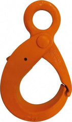 CM - Chain Grade 100, 4,300 Lbs. Load Limit Eye Latchlok Hook - 1.64 Inch Hook Throat, 5.37 Inch Reach, 1.09 Inch Eye Inside Diameter, 9/32 Inch Chain Diameter, 6-1/4 Inch Overall Length, 0.44 Inch Eye Thickness - Americas Tooling