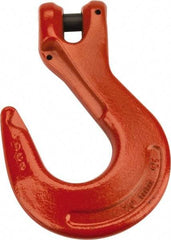 CM - 3/8 Inch Chain Diameter, Grade 100 Clevis Hook - 8,800 Lbs. Load Capacity, 0.47 Inch Inside Diameter, 0.51 Inch Pin Diameter, 1.06 Inch Hook Throat, 6.53 Inch Overall Length, 4.38 Inch Hook Width - Americas Tooling