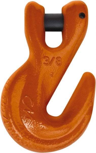 CM - 1/2 Inch Chain Diameter, Grade 100 Clevis Hook - 15,000 Lbs. Load Capacity, 0.65 Inch Inside Diameter, 0.63 Inch Pin Diameter, 0.65 Inch Hook Throat, 5.27 Inch Overall Length, 3.32 Inch Hook Width - Americas Tooling