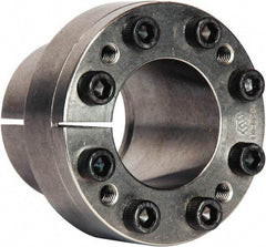 Climax Metal Products - M6 Thread, 1-1/2" Bore Diam, 1.969" OD, Shaft Locking Device - 8 Screws, 10,024 Lb Axial Load, 2.835" OAW, 1.26" Thrust Ring Width, 626 Ft/Lb Max Torque - Americas Tooling