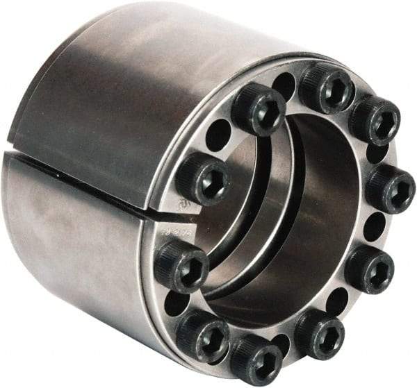 Climax Metal Products - M6 Thread, 25mm Bore Diam, 55mm OD, Shaft Locking Device - 6 Screws, 15,036 Lb Axial Load, 2.165" OAW, 1.26" Thrust Ring Width, 617 Ft/Lb Max Torque - Americas Tooling