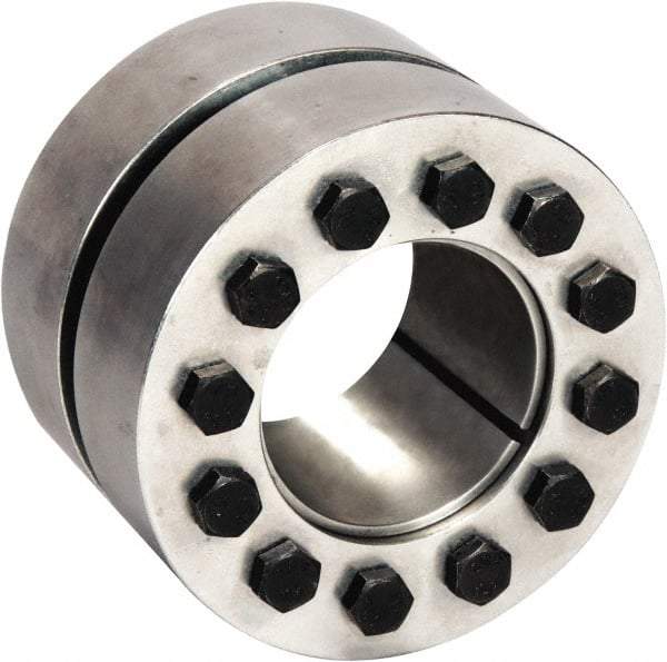 Climax Metal Products - M6 Thread, 11/16" Bore Diam, 52mm OD, Shaft Locking Device - 3 Screws, 6,423 Lb Axial Load, 2.047" OAW, 1.181" Thrust Ring Width, 184 Ft/Lb Max Torque - Americas Tooling