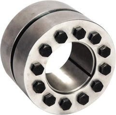 Climax Metal Products - M6 Thread, 1-1/16" Bore Diam, 66mm OD, Shaft Locking Device - 7 Screws, 14,953 Lb Axial Load, 2.598" OAW, 1.496" Thrust Ring Width, 662 Ft/Lb Max Torque - Americas Tooling