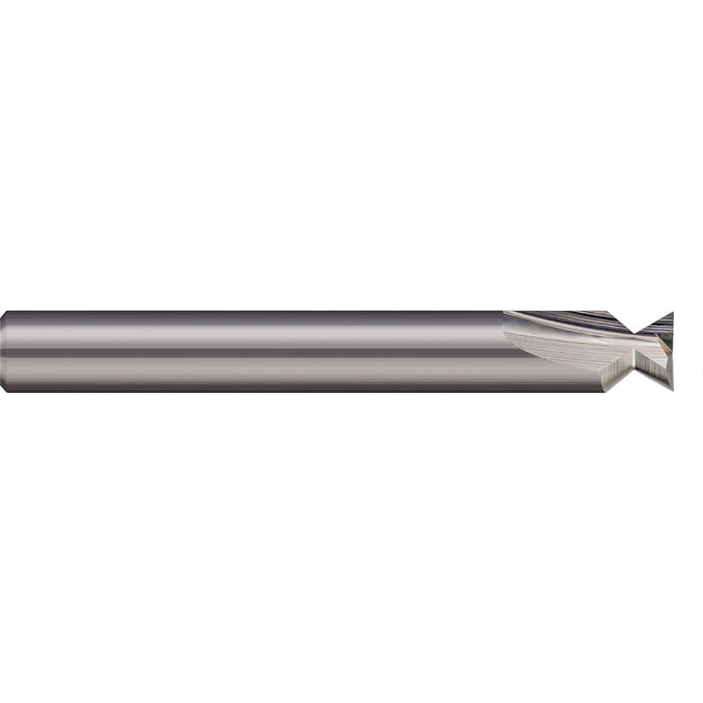 Harvey Tool - 40° 1/8" Cut Diam, 3/32" Cut Width, Solid Carbide Dovetail Cutter - Exact Industrial Supply